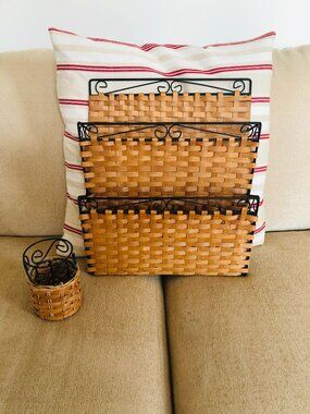 DESK SET WICKER - Divider and Pen holder